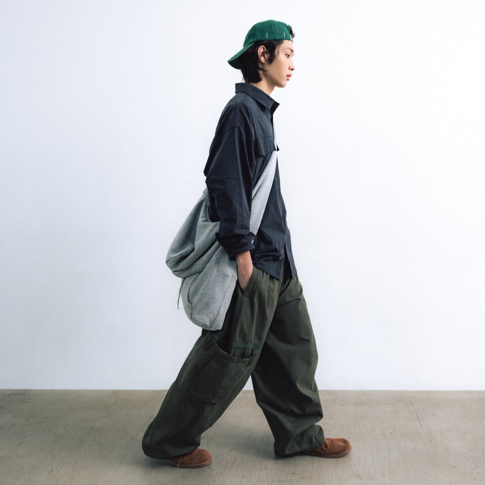 口袋工裝長褲 Strap Cargo Balloon Pants