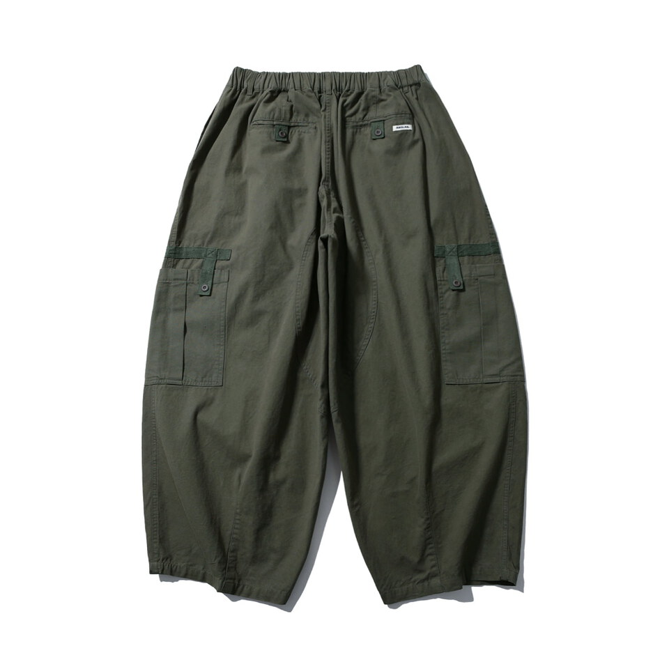 口袋工裝長褲 Strap Cargo Balloon Pants