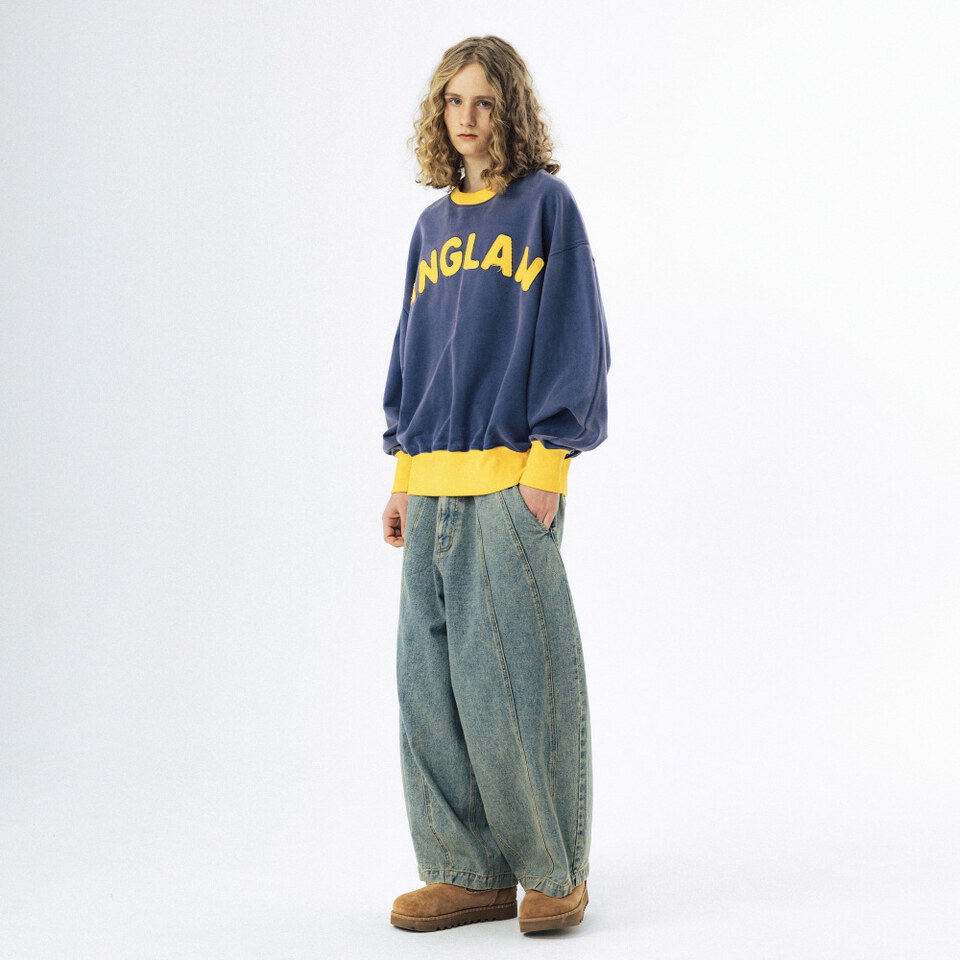 水洗繭型牛仔褲 Balloon Iconic Denim Pants