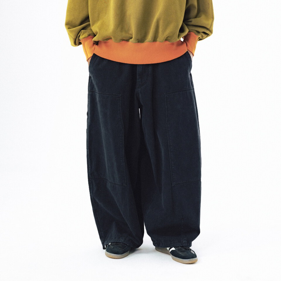 AGL1617-262 工裝繭形褲 Double Knee Work Balloon Pants