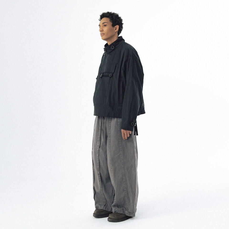 褶皺縫線繭型褲 Folded Stitch Balloon Pants