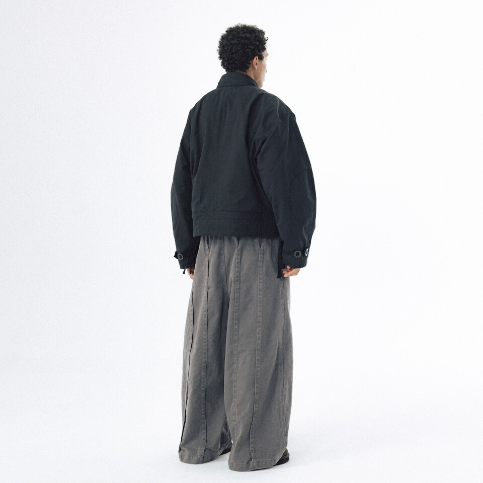 褶皺縫線繭型褲 Folded Stitch Balloon Pants