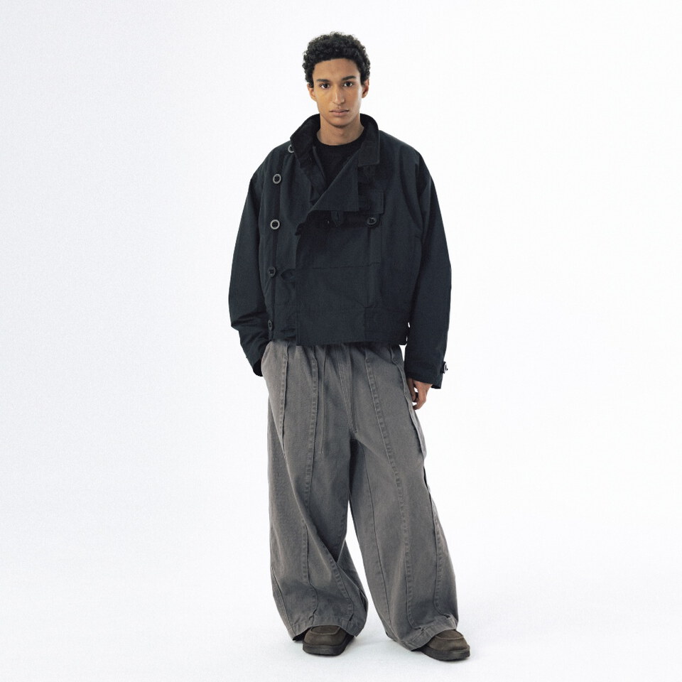 褶皺縫線繭型褲 Folded Stitch Balloon Pants