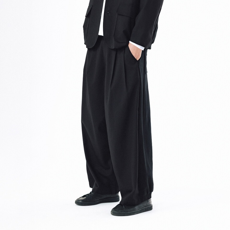 AGL1619-262 異材質長褲 Mix Structured Trousers