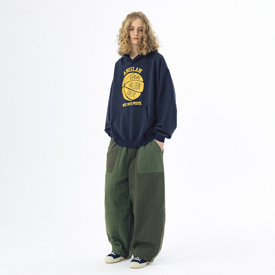 拼接繭型長褲 Panel Mix Balloon Pants