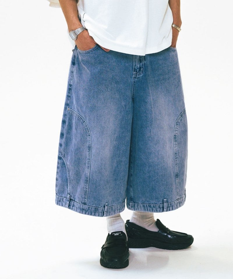 AGL1701-252 上下顛倒丹寧短褲 Upside Down Denim Half Pants