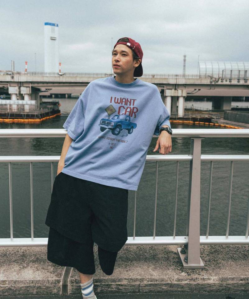 AGL1704-252 拼接工裝五分褲 Layered Half Fatigue Half Pants