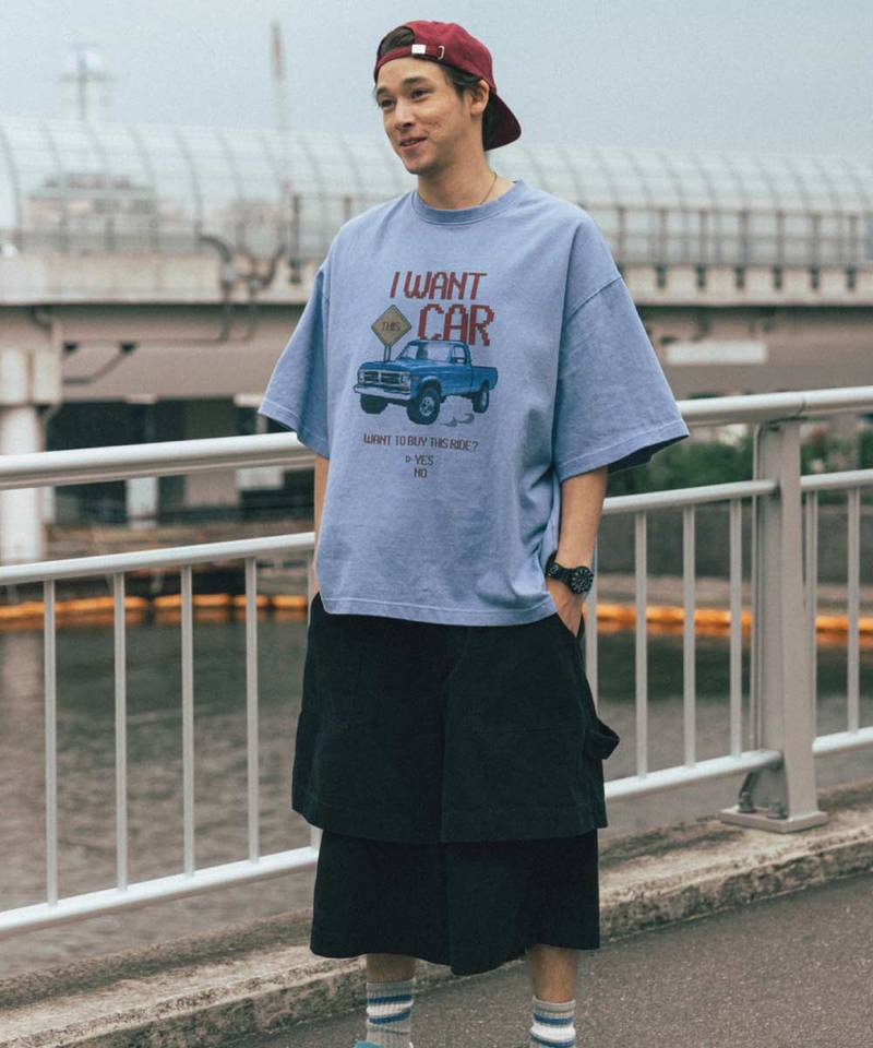 AGL1704-252 拼接工裝五分褲 Layered Half Fatigue Half Pants