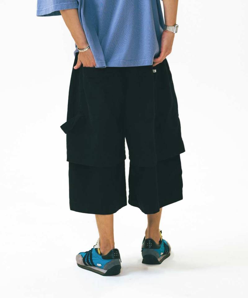 AGL1704-252 拼接工裝五分褲 Layered Half Fatigue Half Pants