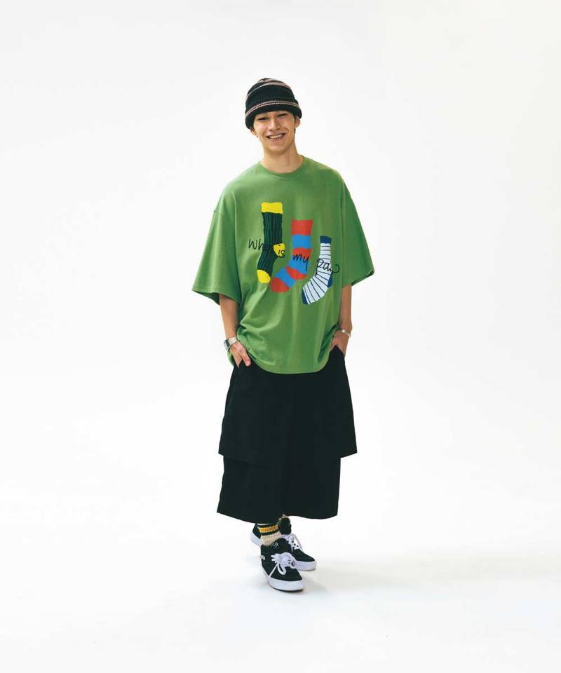 AGL1704-252 拼接工裝五分褲 Layered Half Fatigue Half Pants