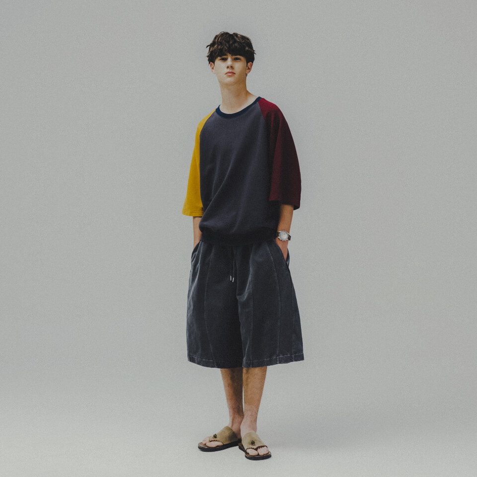 水洗休閒短褲 Iconic Pigment Sweat Half Pants