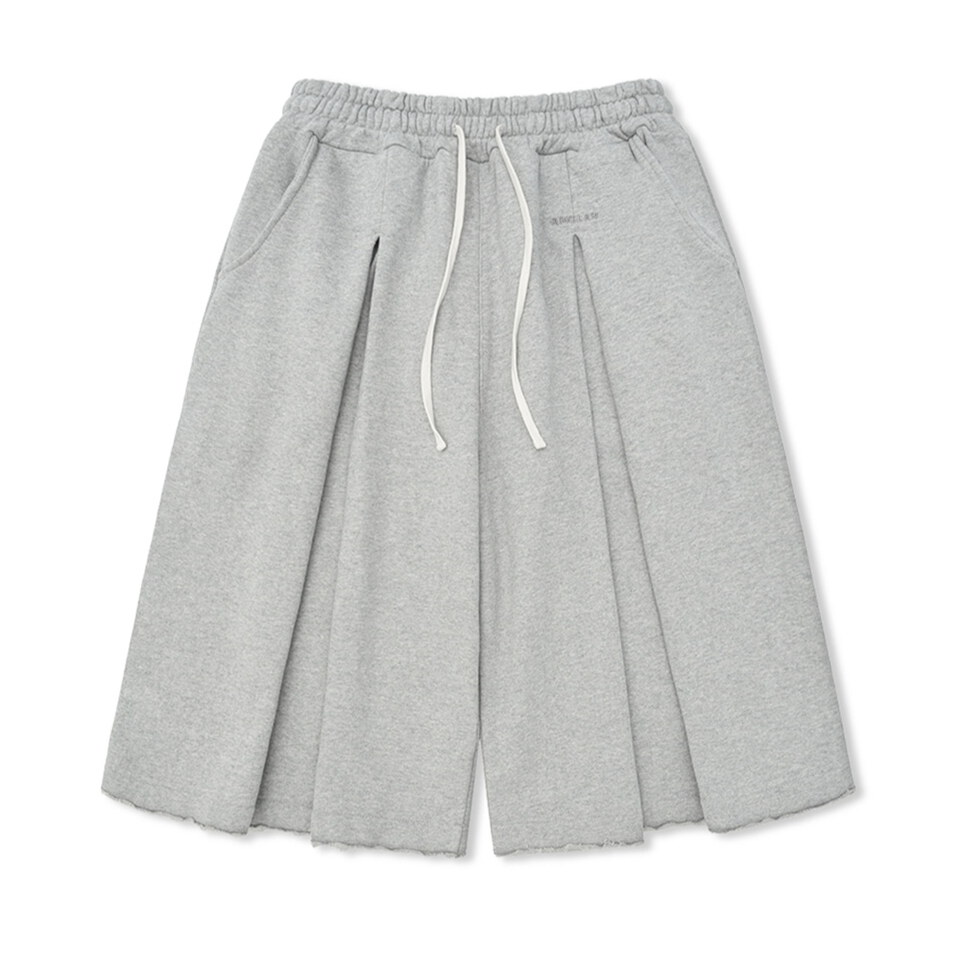 寬鬆休閒短褲 Valley Tuck Sweat Half Pants