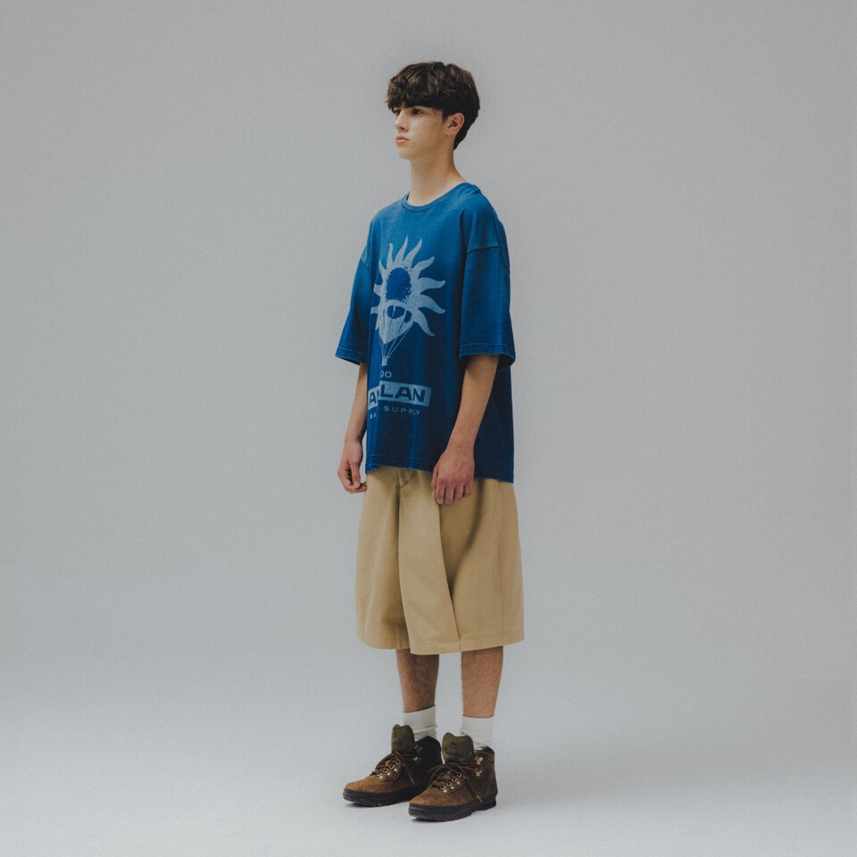 打褶五分褲 Pleated Volume Half Pants