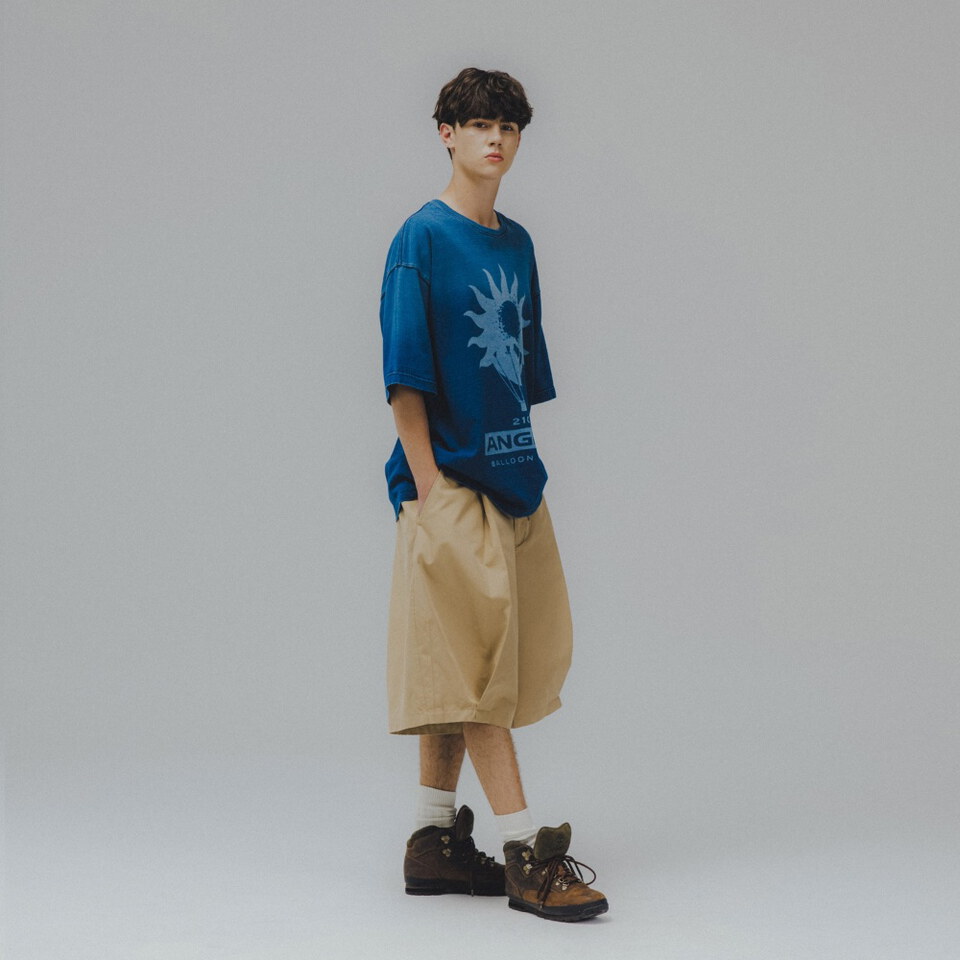 打褶五分褲 Pleated Volume Half Pants