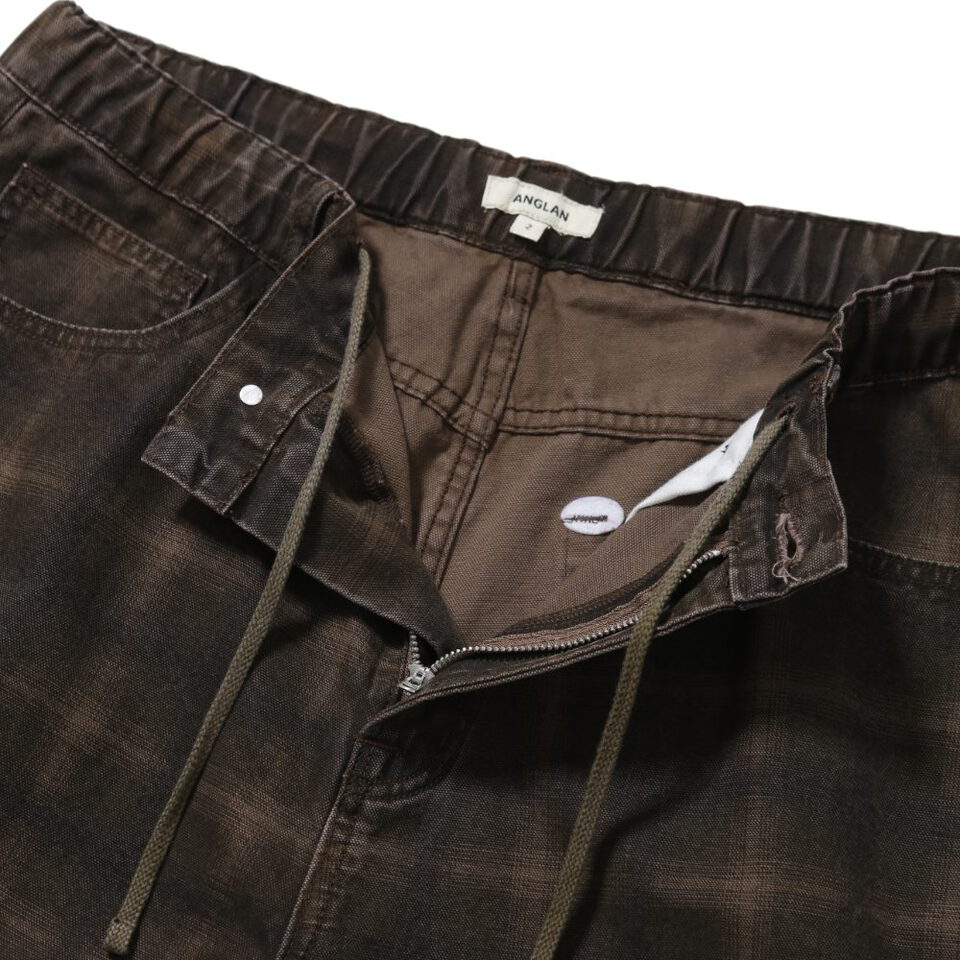 格紋五分褲 Checked Half Pants