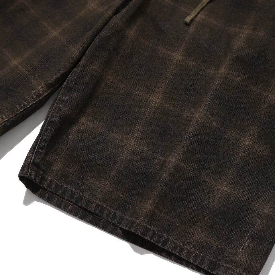 格紋五分褲 Checked Half Pants