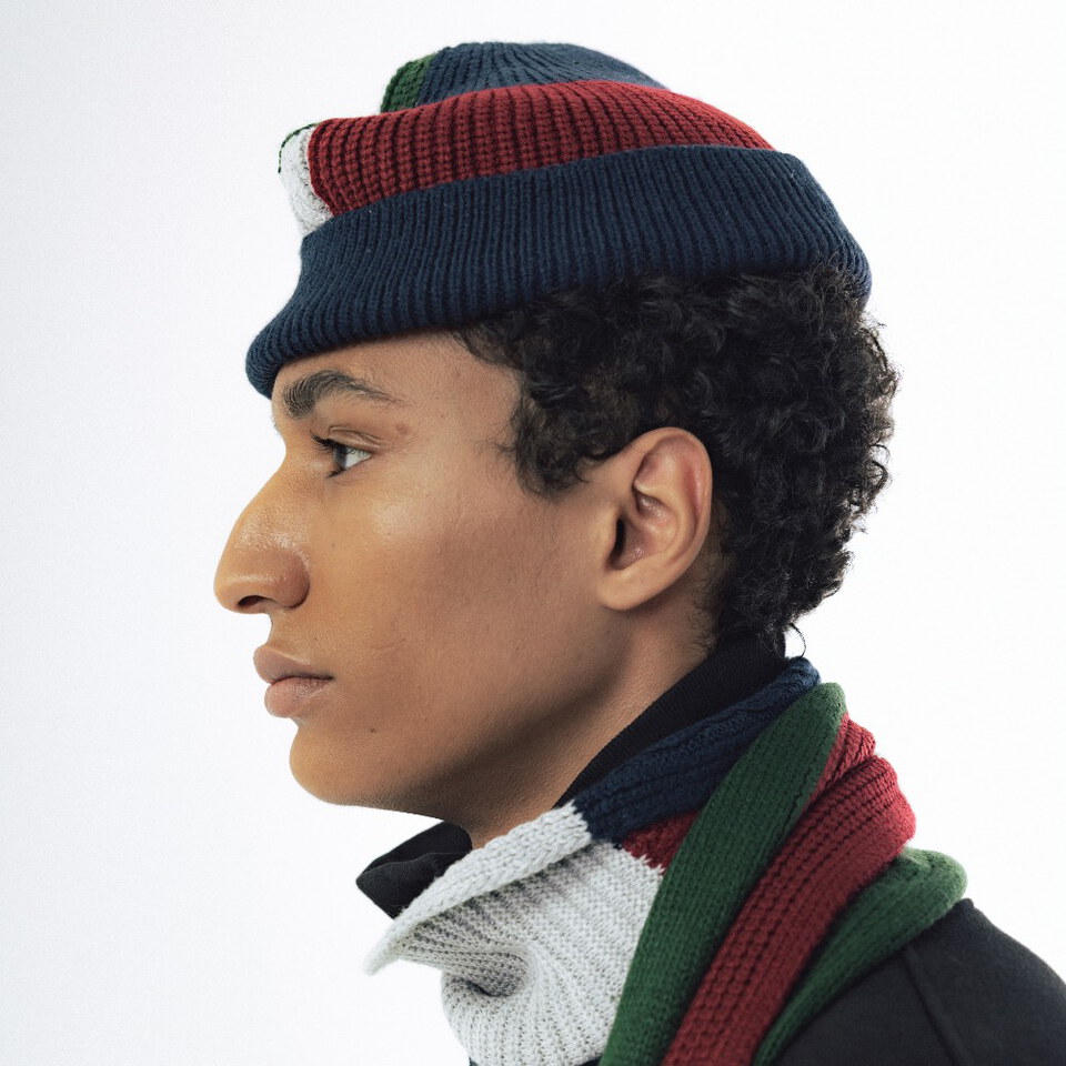 毛帽 Pattern Patchwork Beanie