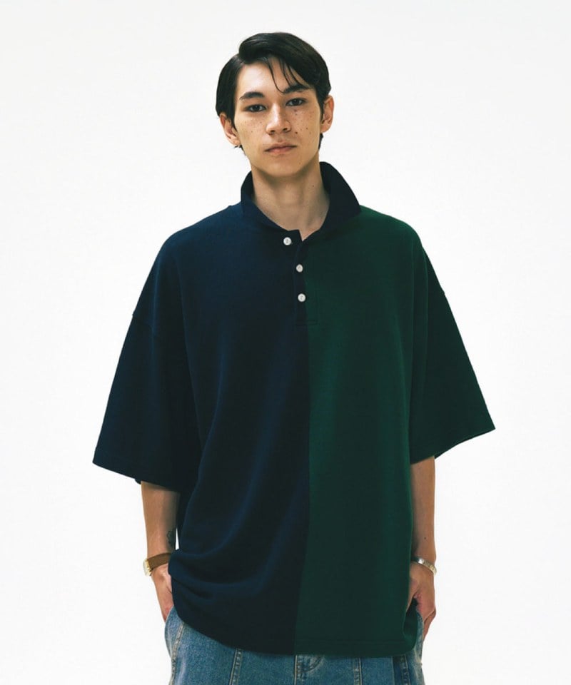 AGL3601-252 雙色拼接POLO上衣 Two Face Pique Polo Shirt