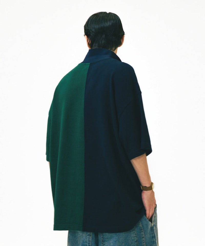AGL3601-252 雙色拼接POLO上衣 Two Face Pique Polo Shirt