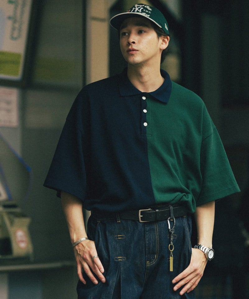 AGL3601-252 雙色拼接POLO上衣 Two Face Pique Polo Shirt
