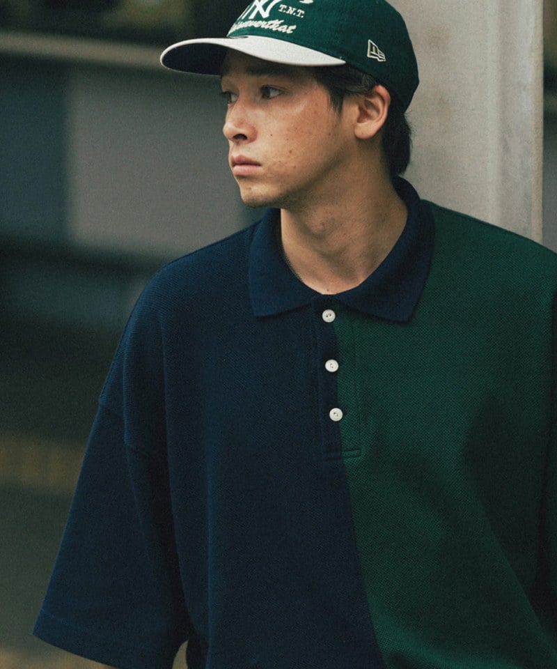 AGL3601-252 雙色拼接POLO上衣 Two Face Pique Polo Shirt