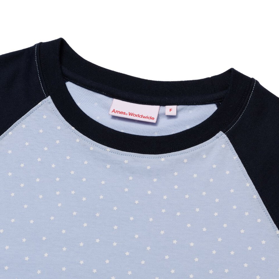 AMES0101-261 撞色短版上衣 TWINKLE RAGLAN CROP TEE