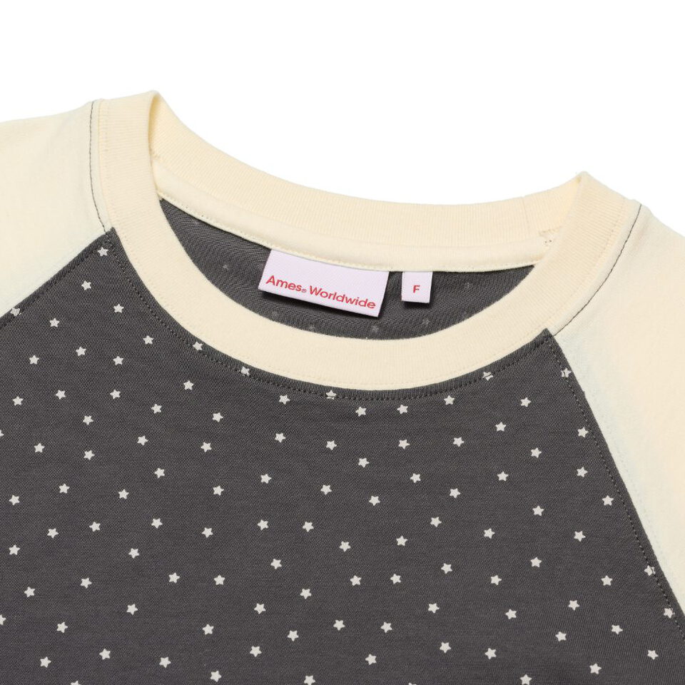 AMES0101-261 撞色短版上衣 TWINKLE RAGLAN CROP TEE