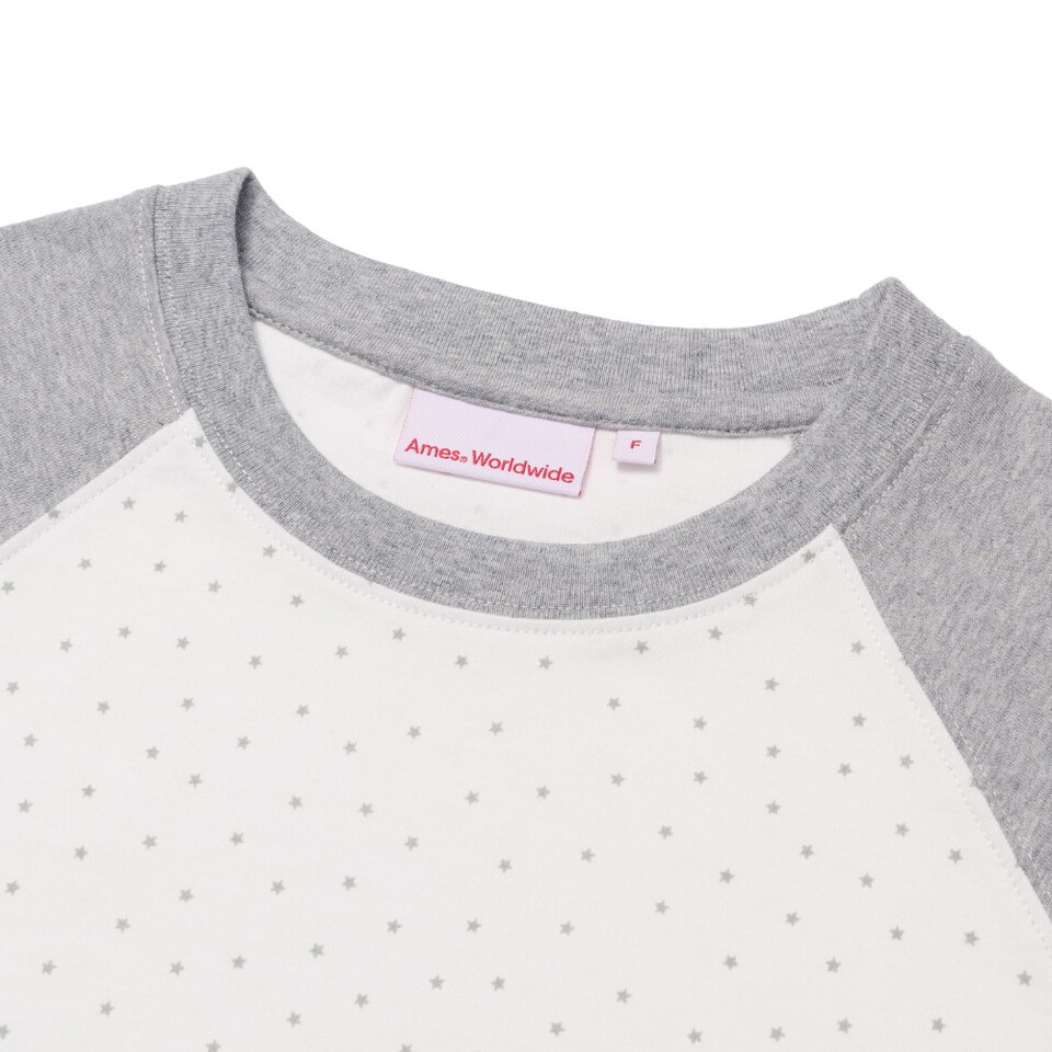 AMES0101-261 撞色短版上衣 TWINKLE RAGLAN CROP TEE