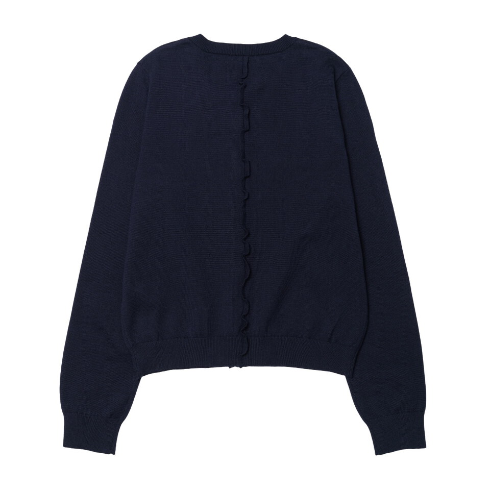 格紋針織衫 CLASSIC CHECK RUFFLE CARDIGAN