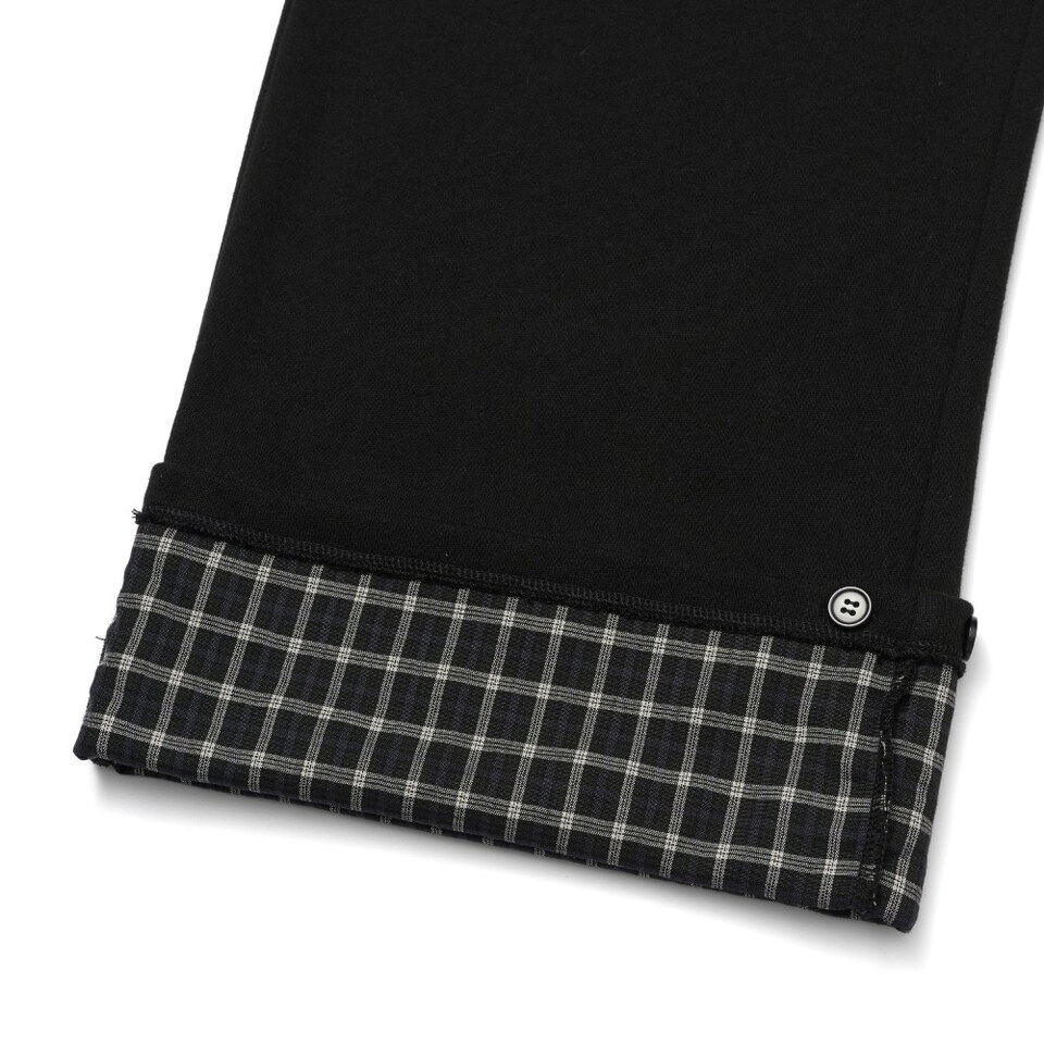 AMES1601-262 捲邊格紋運動褲 52 CHECK ROLL-UP SWEATPANTS