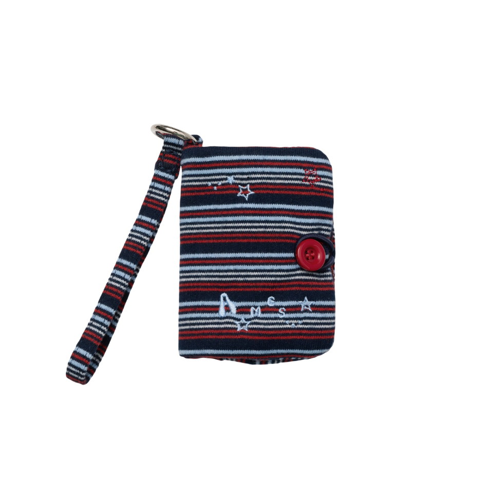 條紋卡片夾 STRIPE BUTTON CARD WALLET