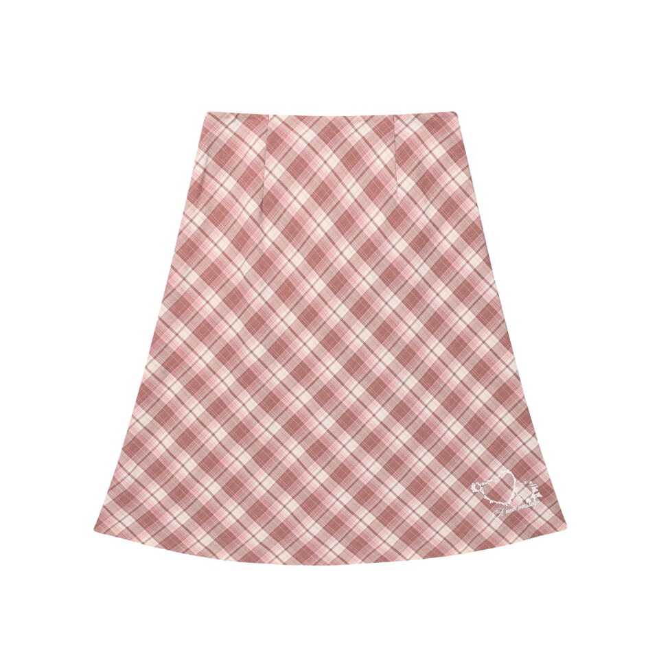 AMES4001-261 格紋中長裙 GRACE FLARED MIDI SKIRT