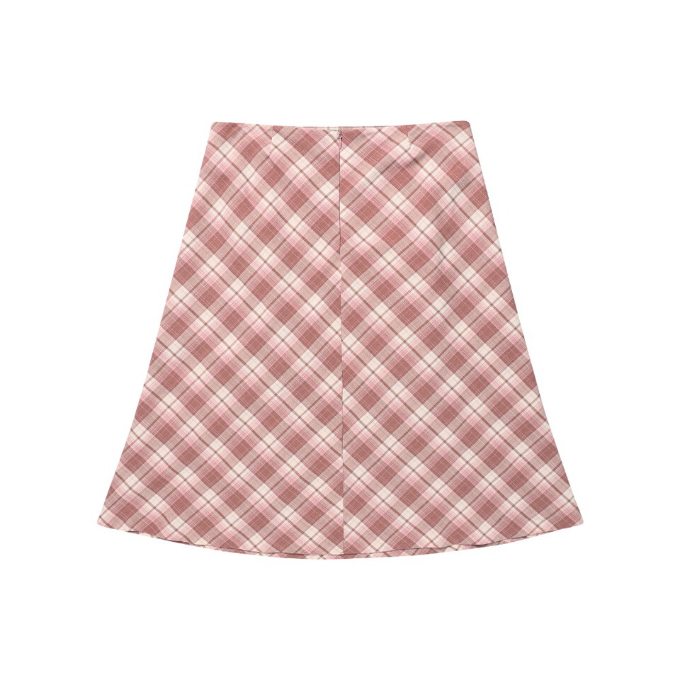 AMES4001-261 格紋中長裙 GRACE FLARED MIDI SKIRT