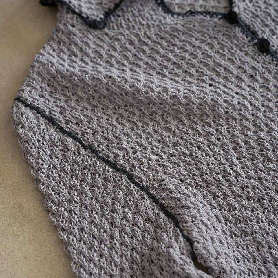 滾邊針織衫(附圍巾) Piping Scarf Knit