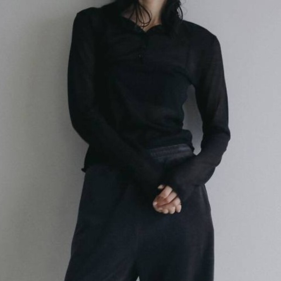 針織polo衫 SHEER POLO KNIT