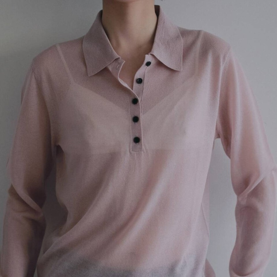 針織polo衫 SHEER POLO KNIT