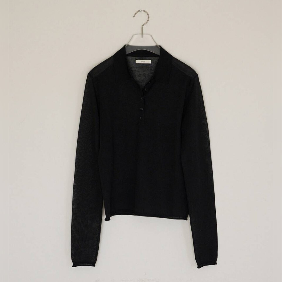 針織polo衫 SHEER POLO KNIT