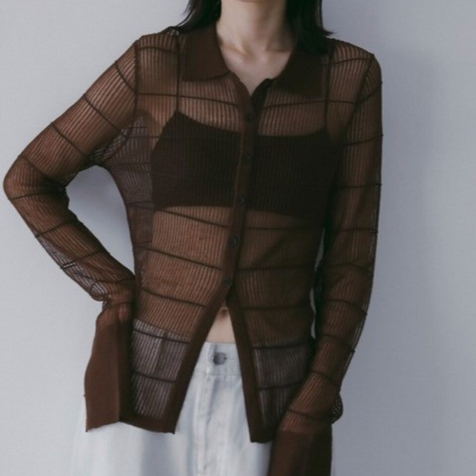 Sheerborder Knit Shirts