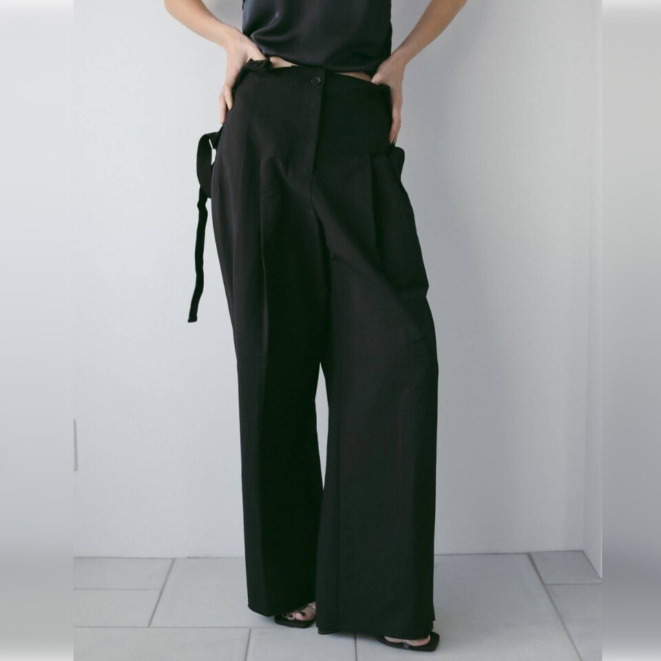 Suspenders Wide Pants