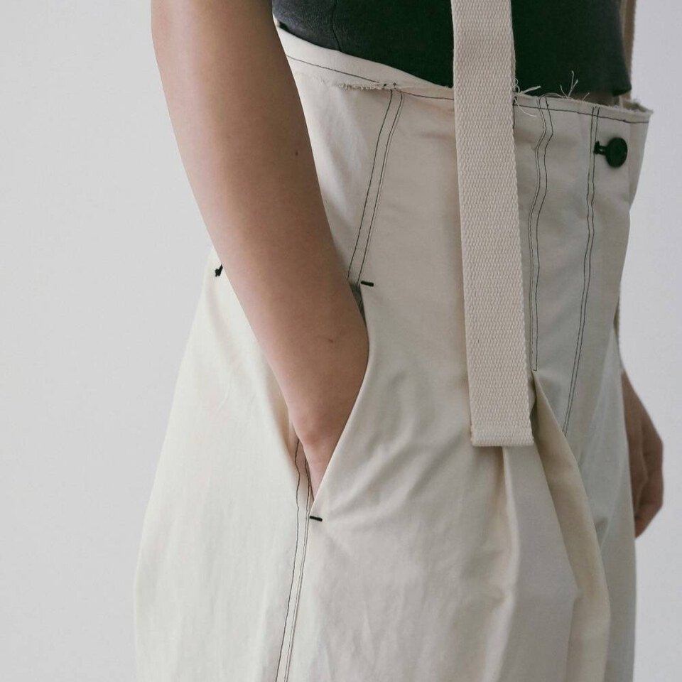 Suspenders Wide Pants