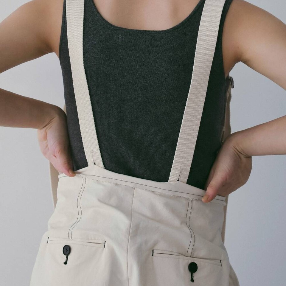 Suspenders Wide Pants