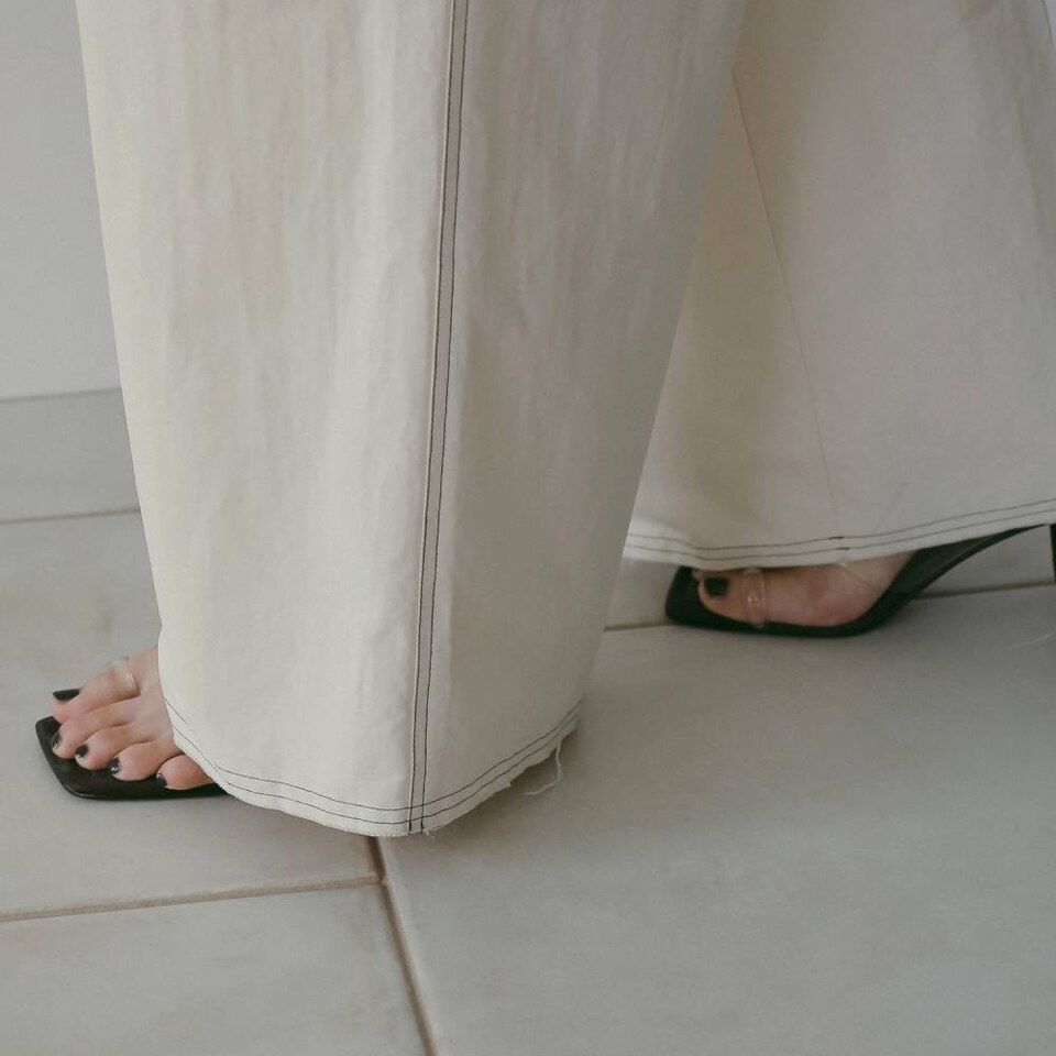 Suspenders Wide Pants
