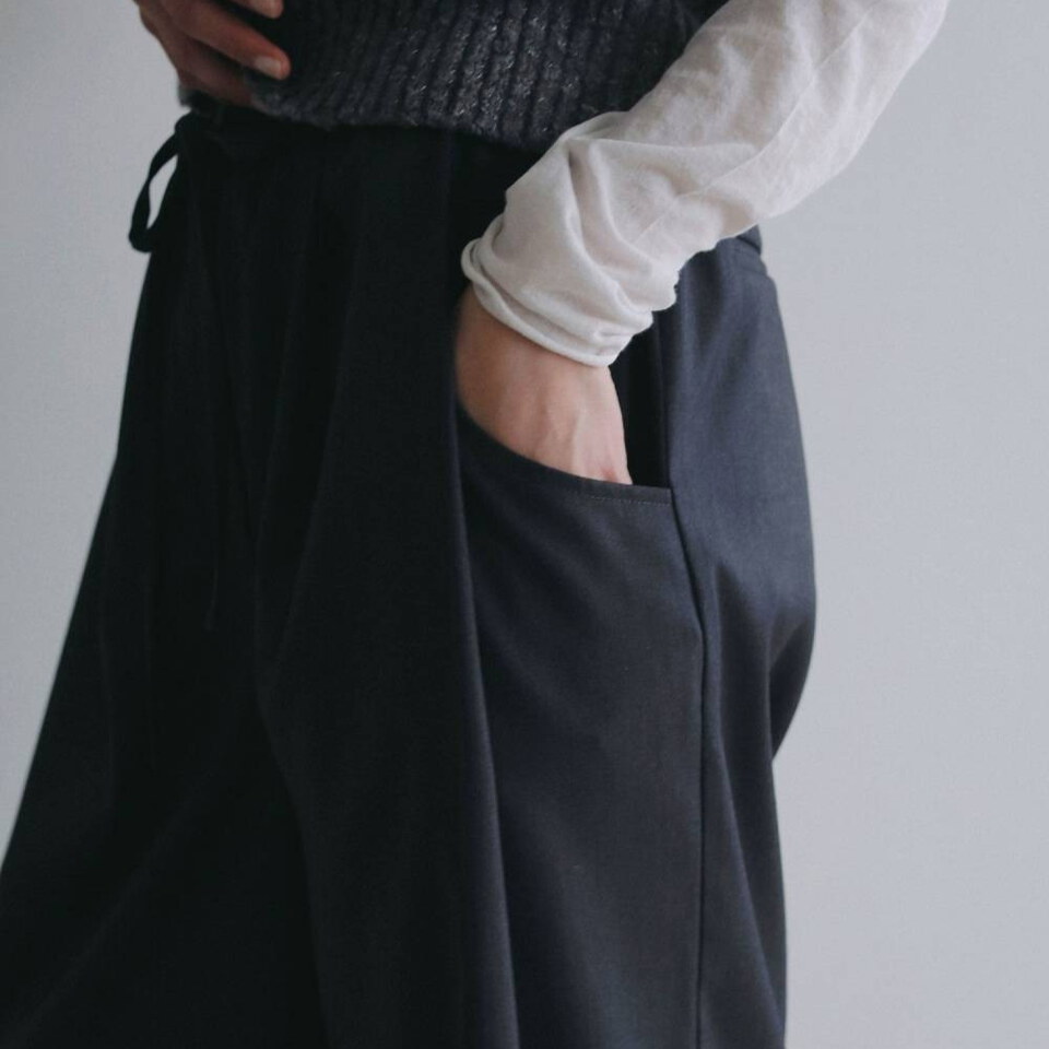 拼接剪裁五分褲 Hightwist Half Pants