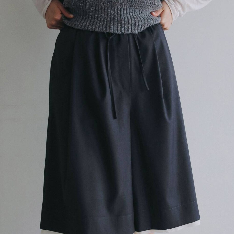 拼接剪裁五分褲 Hightwist Half Pants