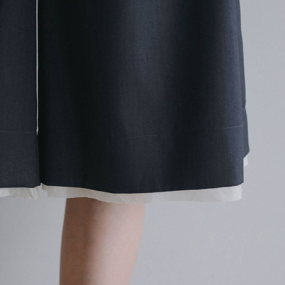 拼接剪裁五分褲 Hightwist Half Pants