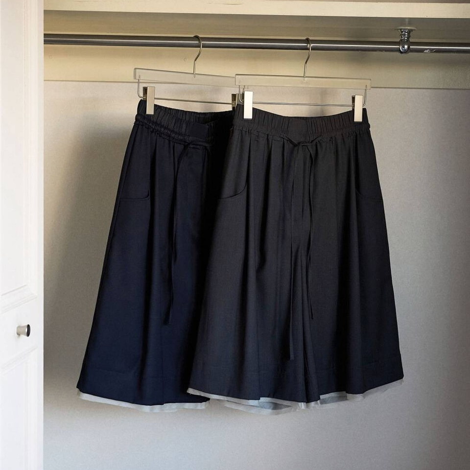 拼接剪裁五分褲 Hightwist Half Pants