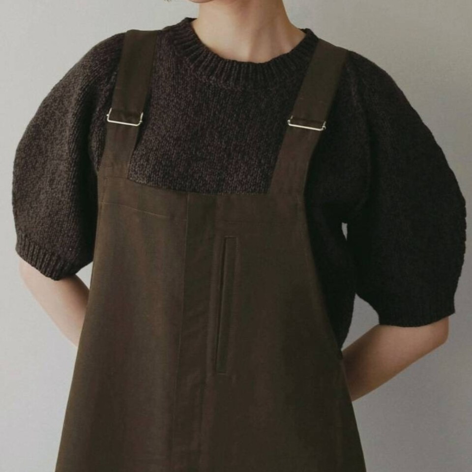 斜紋棉吊帶褲 Cotton Wide Salopette