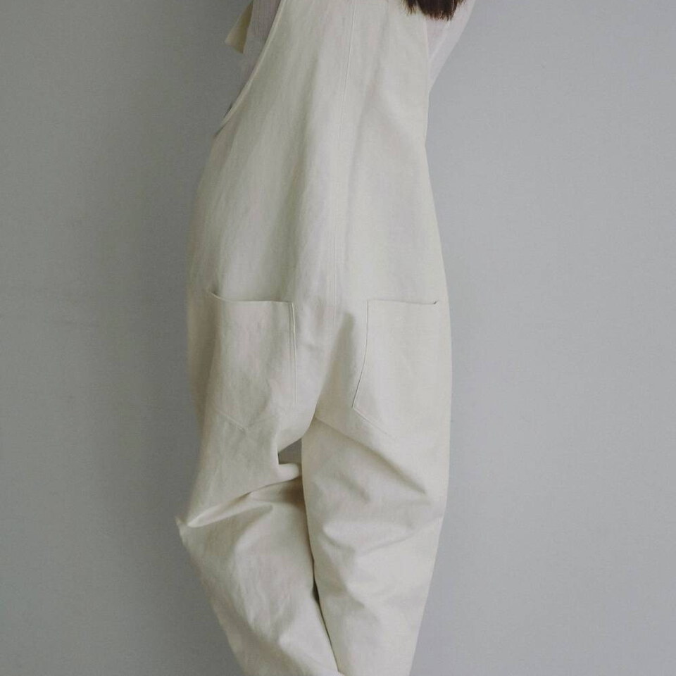 斜紋棉吊帶褲 Cotton Wide Salopette