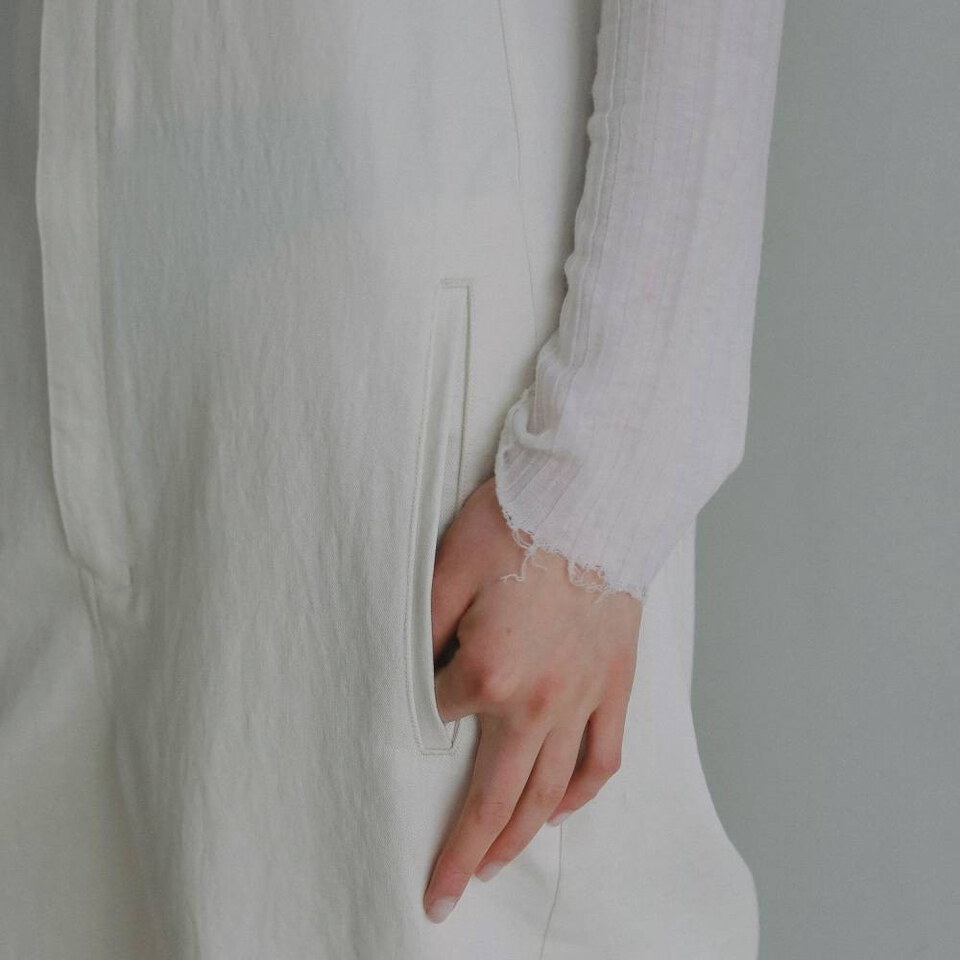 斜紋棉吊帶褲 Cotton Wide Salopette