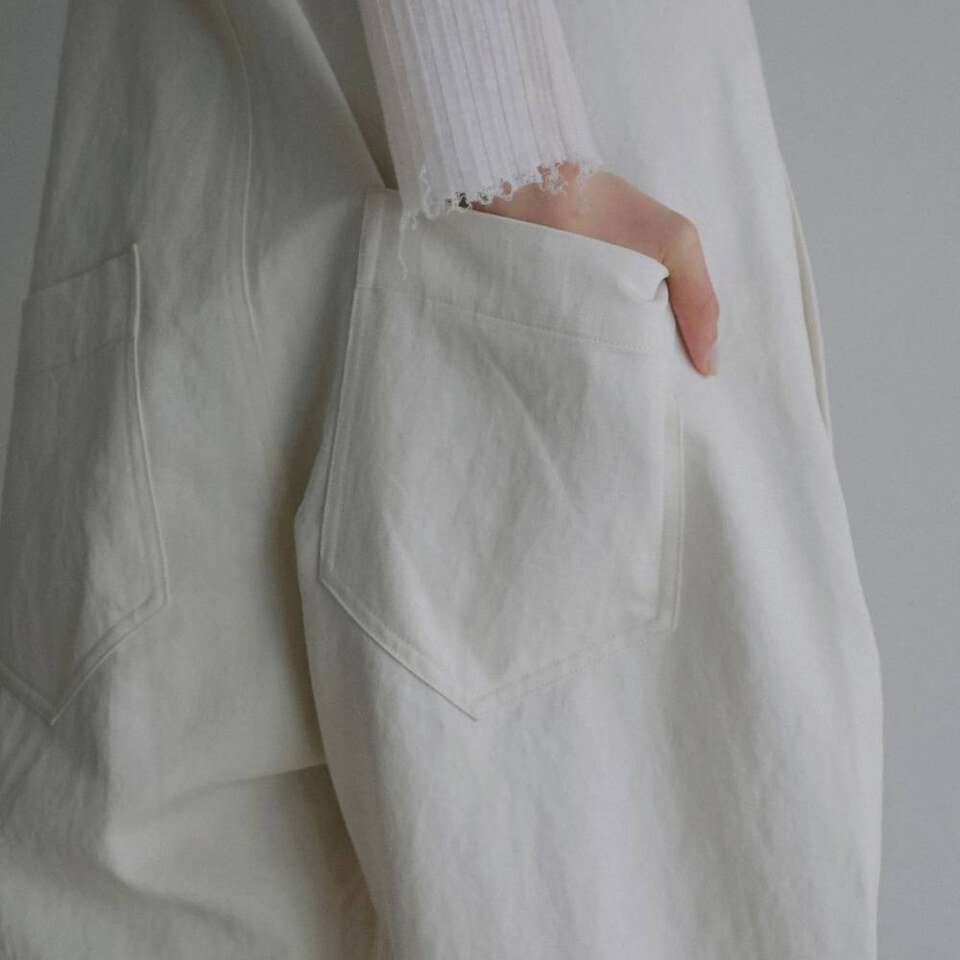 斜紋棉吊帶褲 Cotton Wide Salopette